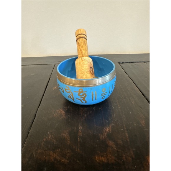 Blue Singing Bowl Set Small - Picture 1 of 6